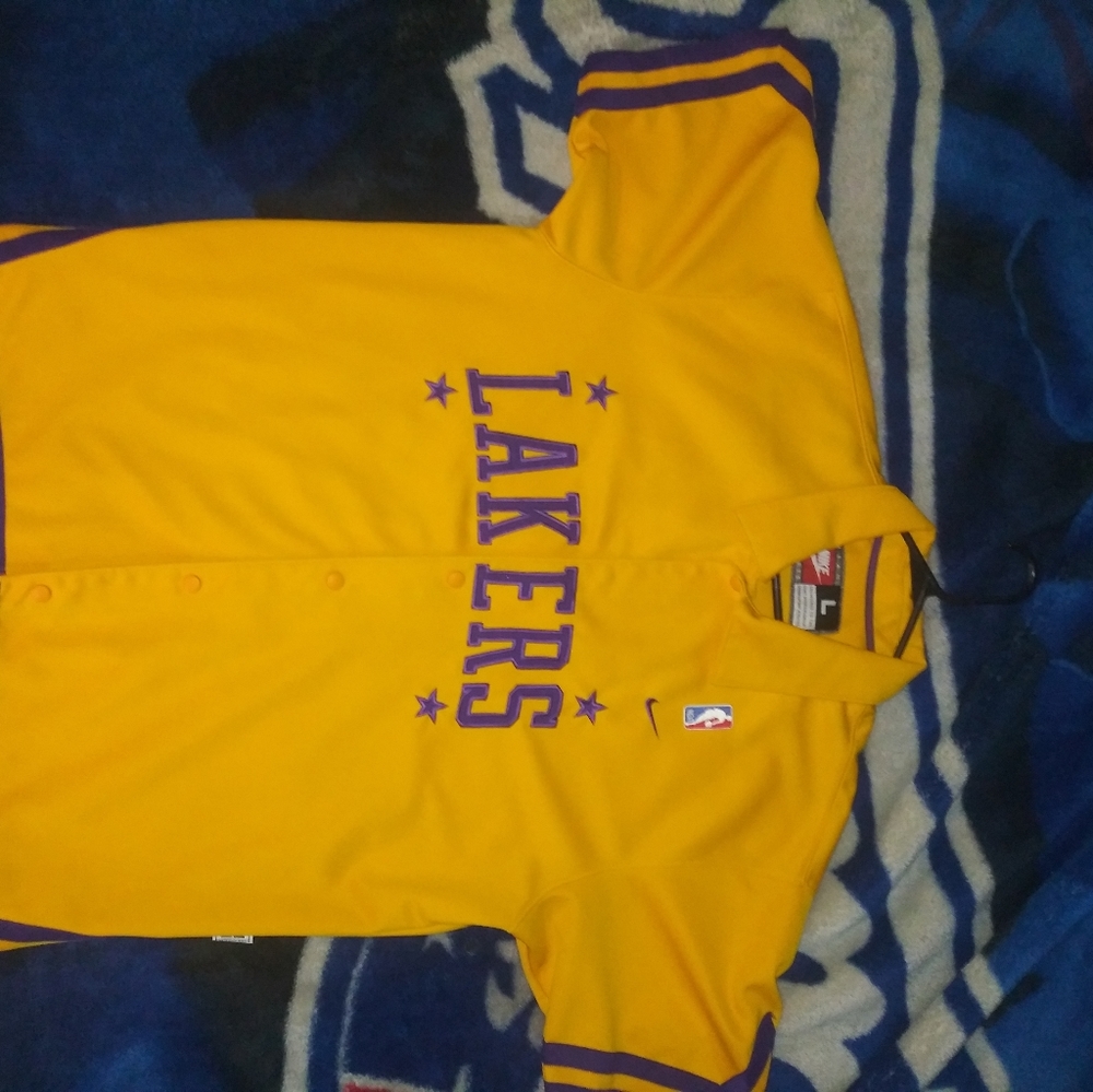 Los Angeles Lakers team warm up vintage sports srt